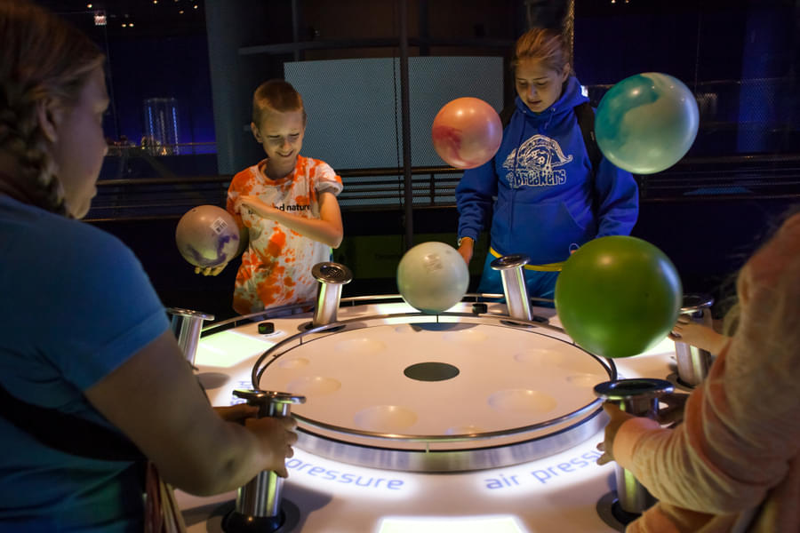 Learn about space through interactive displays