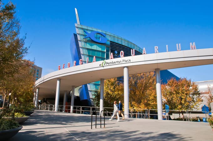 Visit the famous Georgia Aquarium