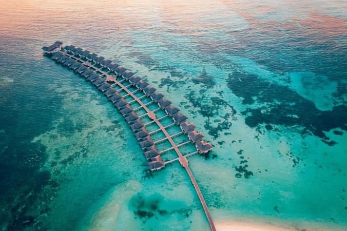 Aerial view of Lux South Ari Atoll Resort & Villas, Maldives