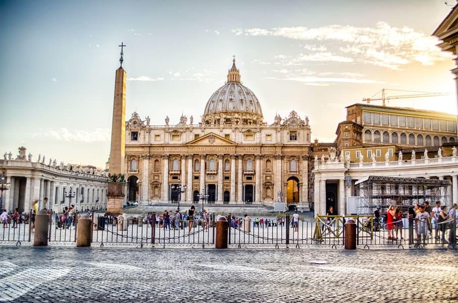 Marvel at the St. Peter's Basilica built in the Renaissance style