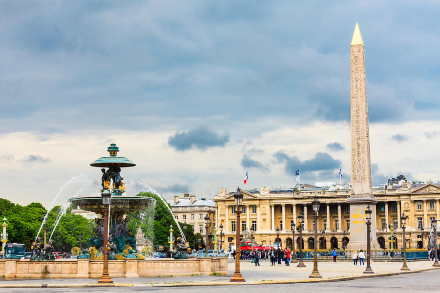 You guide will tell you about Place de Concorde and the Egyptian obelisk