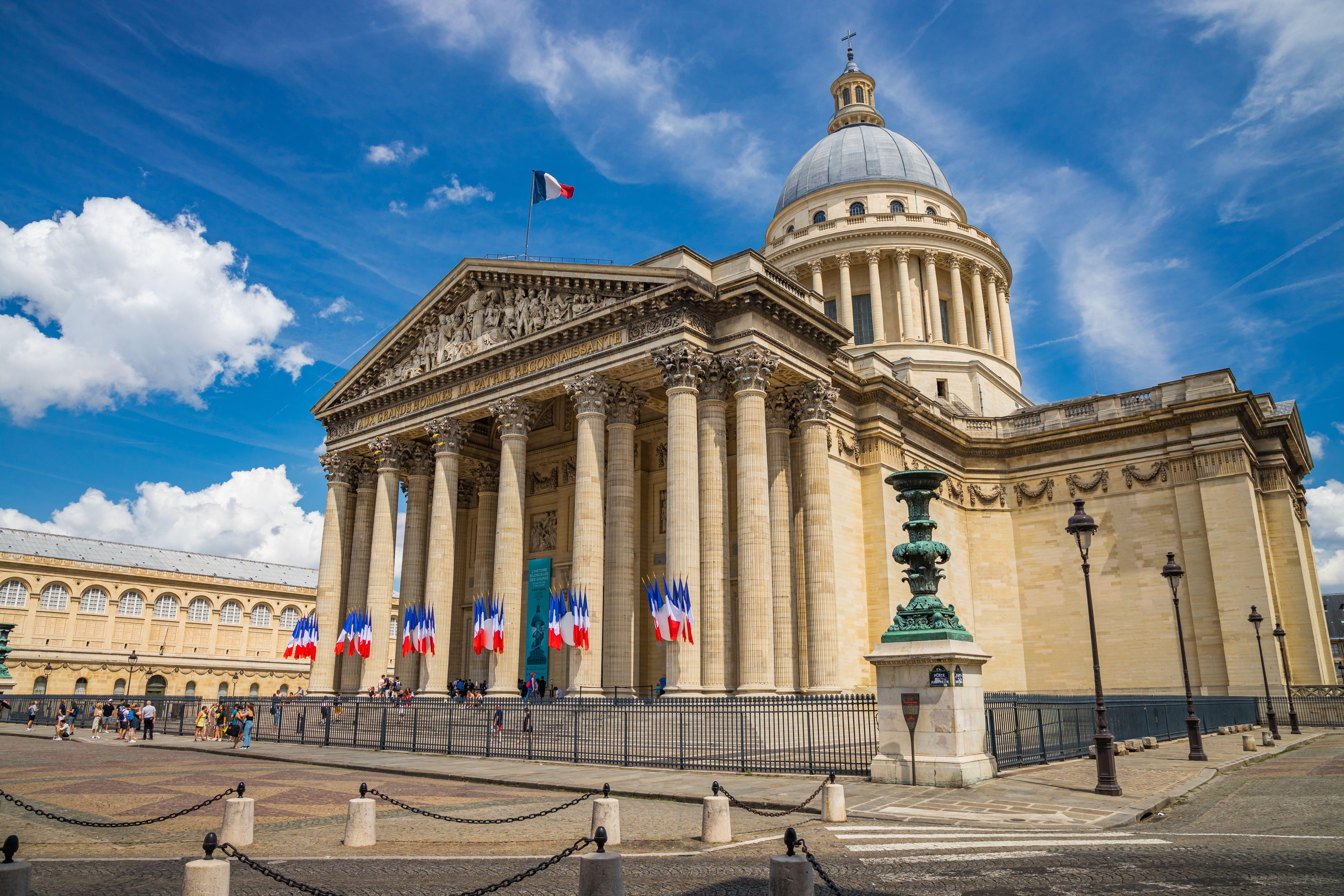 The Pantheon building in Paris France
