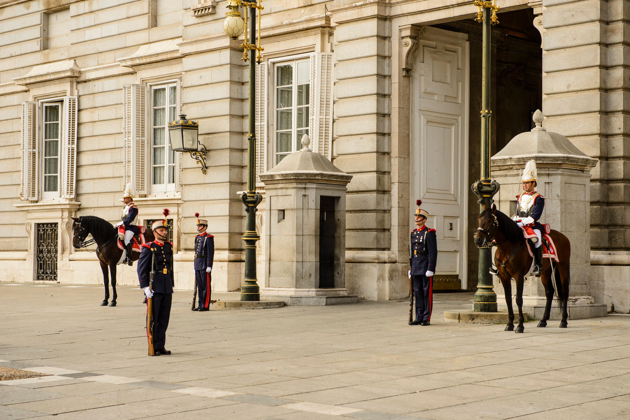 Changing Of The Guard In Royal Palace Of Madrid