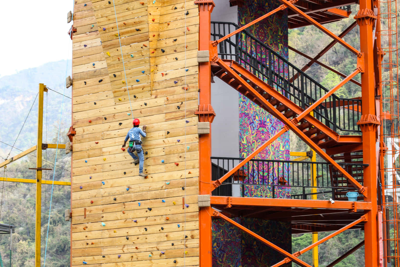 Wall Climbing in Rishikesh