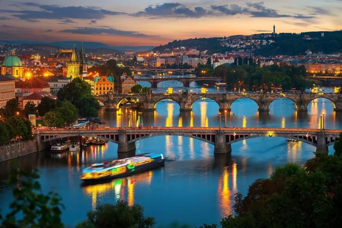 Prague evening cruise