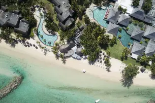 Beautiful aerial views of the resort