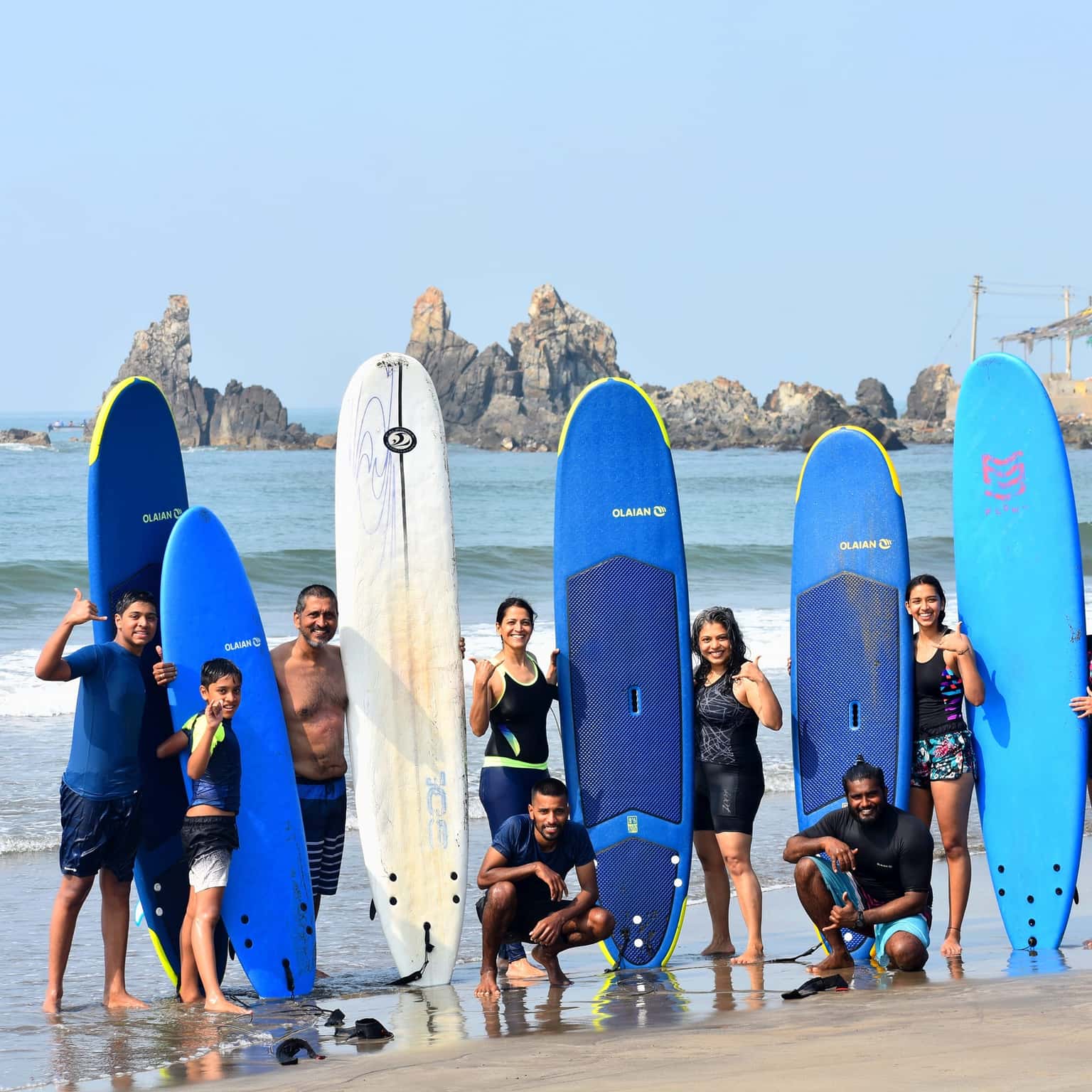 Water Surfing in Arambol Beach, Goa