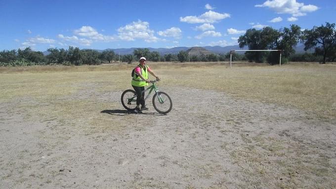 Bike Riding at Teotihuacan