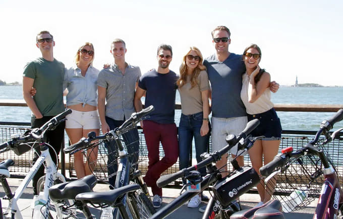 Embark on the exciting bike tour with your companions