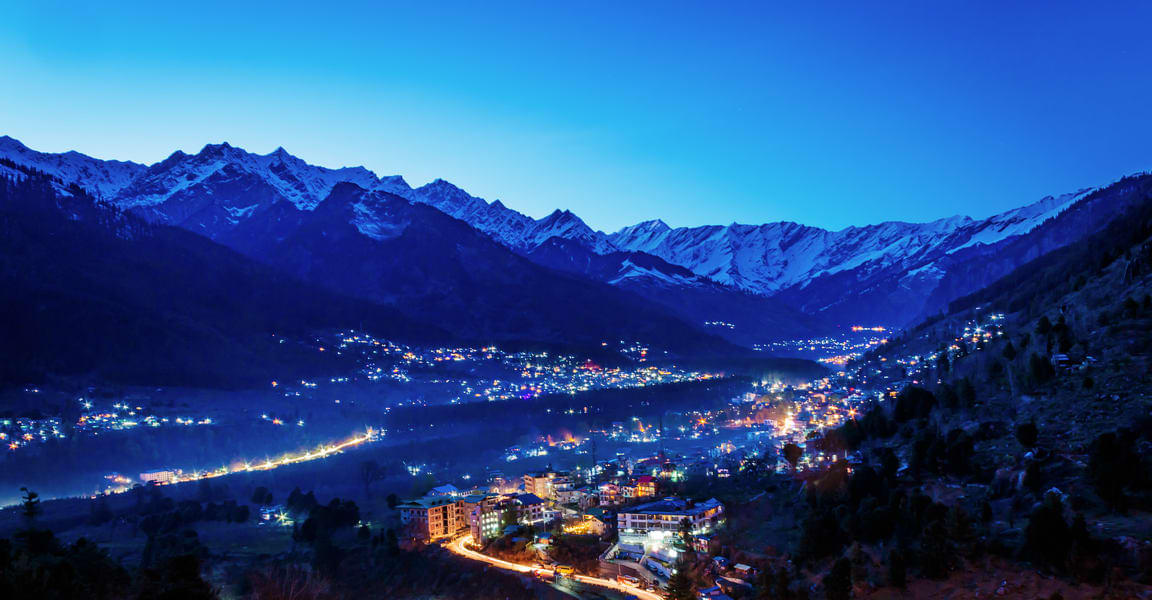Marvel at the beautiful sight of the flawless township nestled amidst the Himalayas 