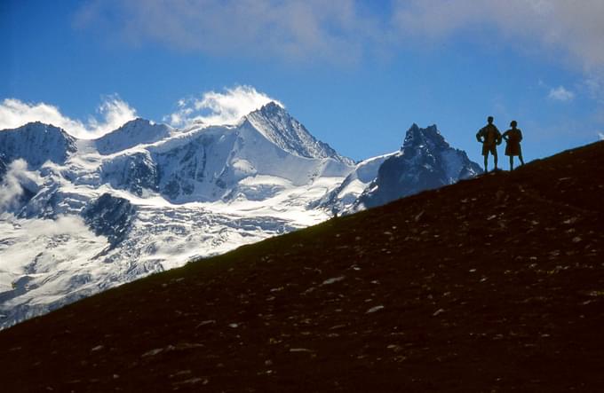 hike on Swiss Alps