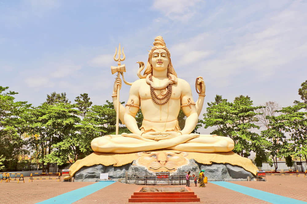 Lord Shiva Statue At Kachnar City, <em>Jabalpur</em>