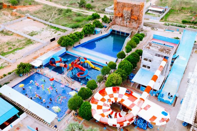Splash through thrilling slides and cool pools all day long