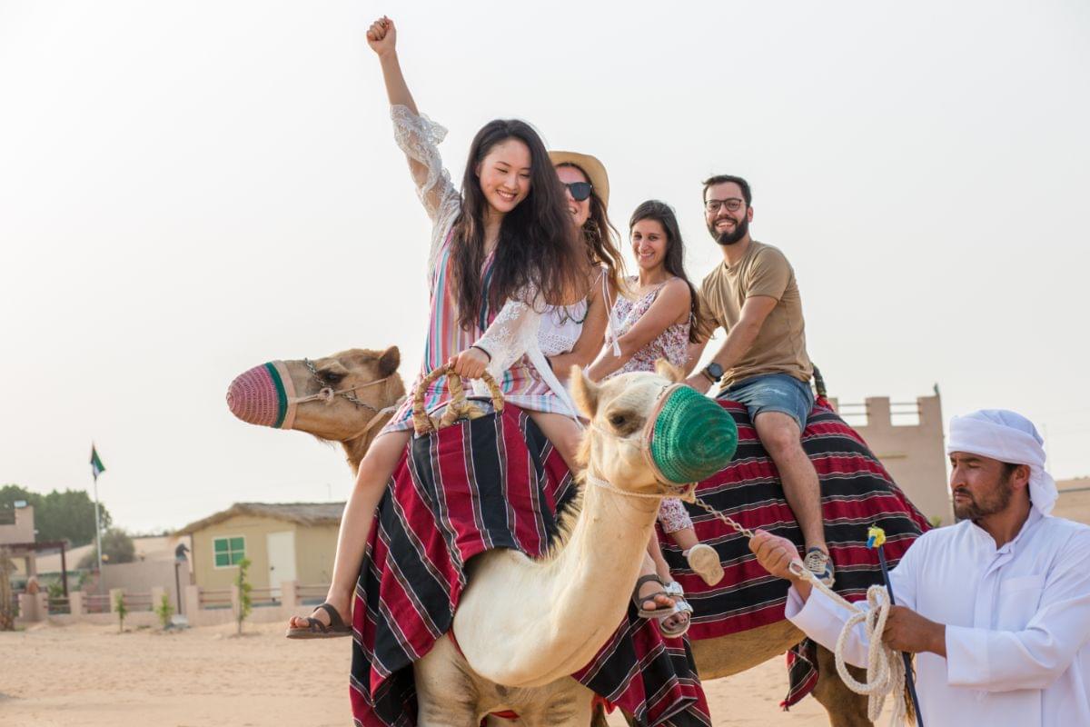 Enjoy the camel ride at the camp