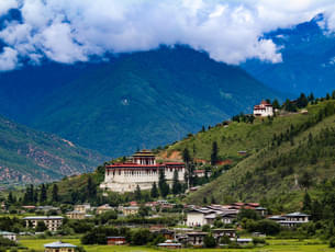 Stunning views of Rinpung Dzong Monastery