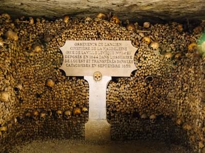 See the etched verses written by Pope Damasus