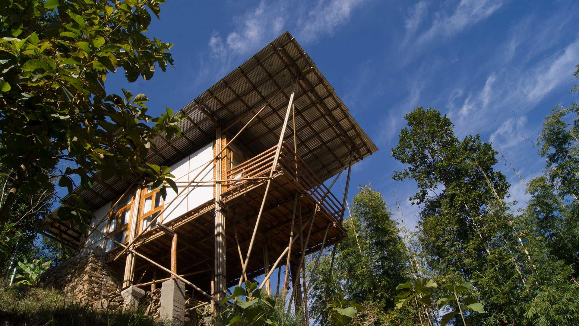 Outside View of Bamboo Cottage