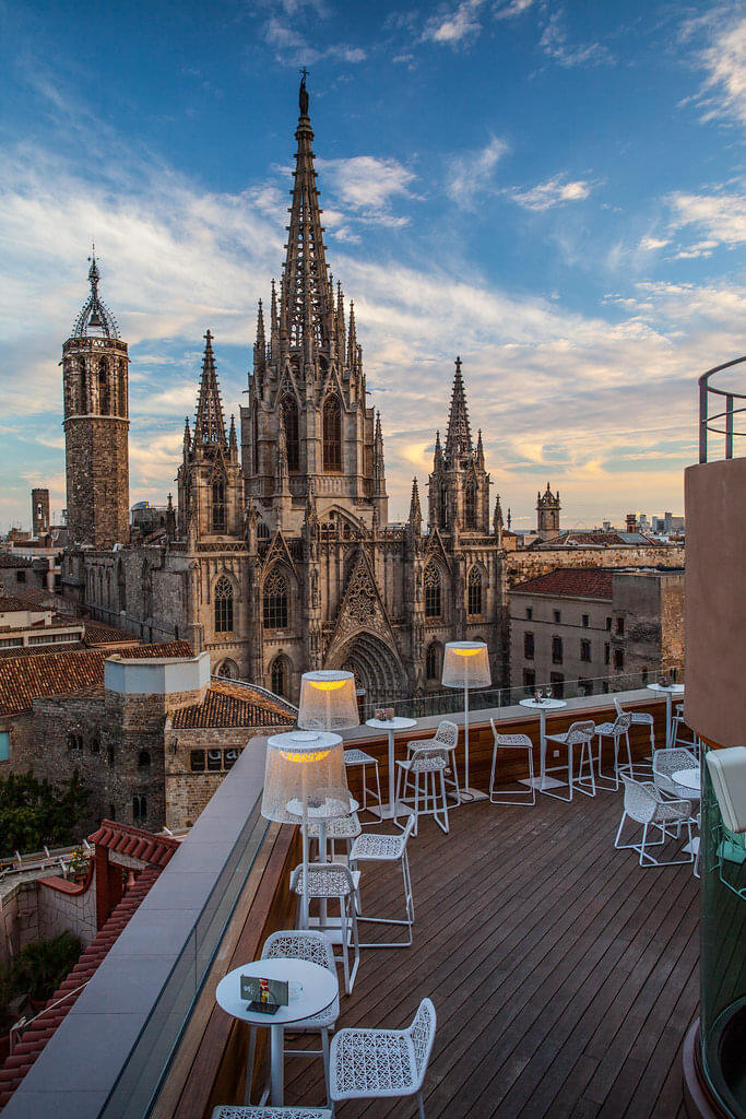 Rooftop Terrace of Cathedral of Barcelona