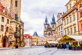 Explore the old town square of Prague