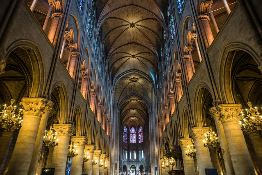 The heavenly ceilings at Cathédrale Notre-Dame de Paris