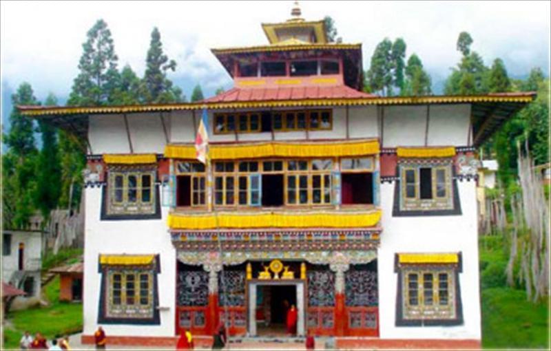 Stroll through prayer wheel-lined courtyards