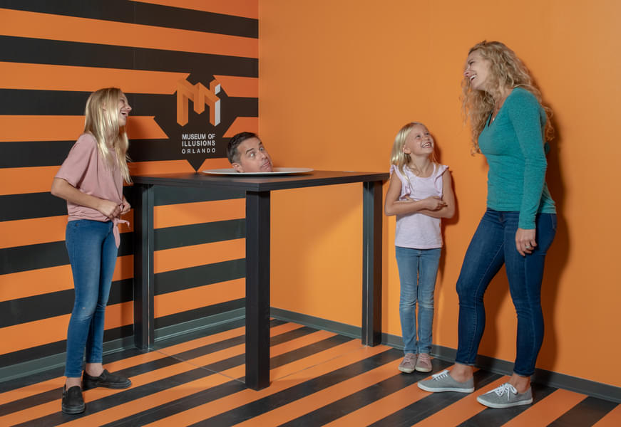 Immerse into the mind-blowing exhibits at the Museum of Illusions Orlando
