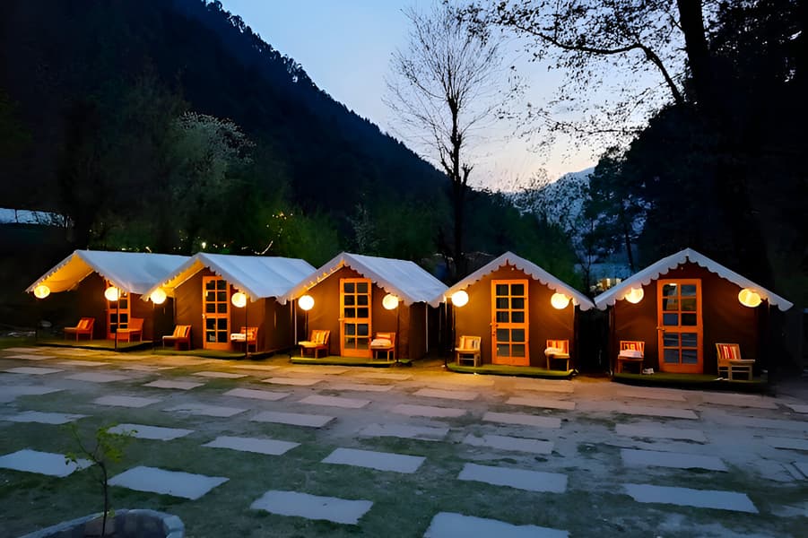 Luxury Riverside Camping in Kasol Image