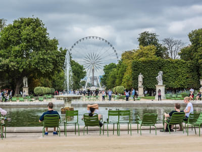 Relax at Tuileries Gardens with amazing views