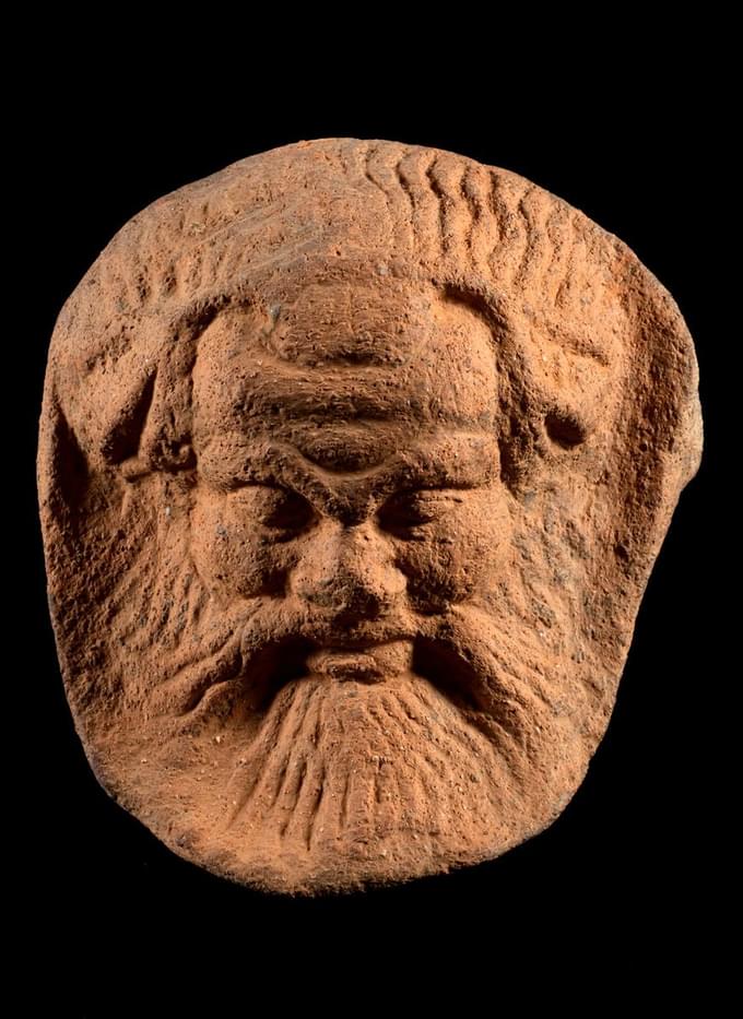 Silenus-headed antefix