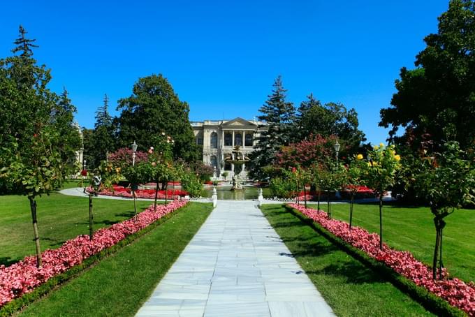 View of Dolmabahce Palace