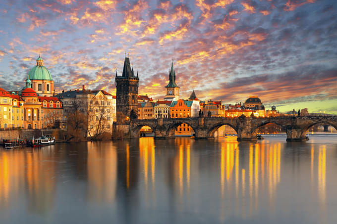 Take in the splendid views of the Charles Bridge