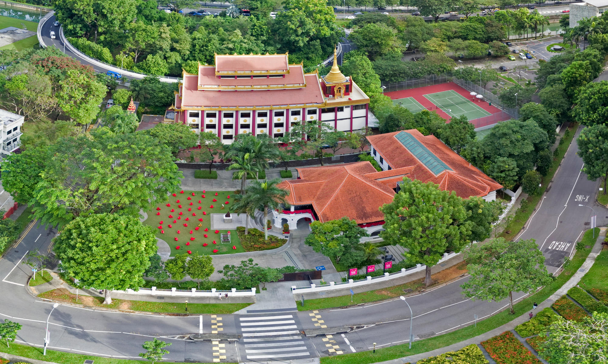 Aerial view of Sun Yat Sen Nanyang Memorial Hall
