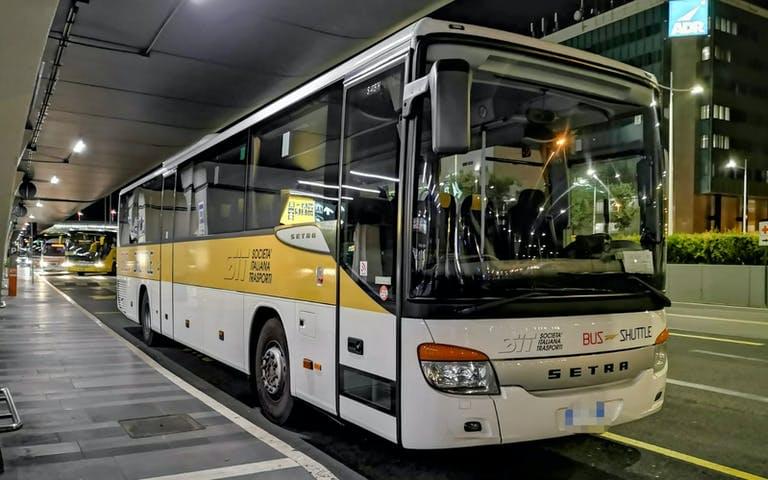 Your bus will be waiting for you outside the airport