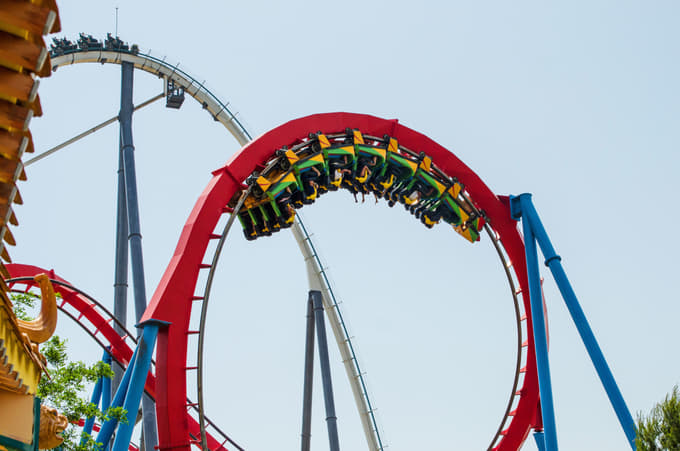 Take on this thrilling roller coaster