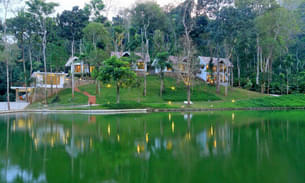 Front view of the resort