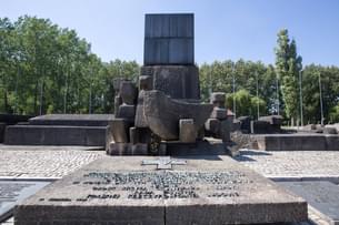 Monument in Auschwitz Birkenau