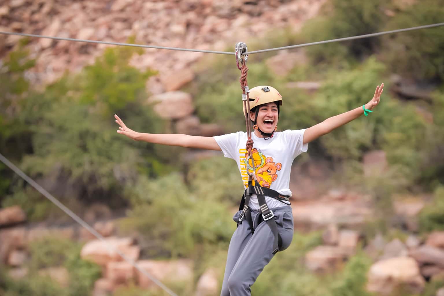 Ziplining in Gandikota, Andhra Pradesh