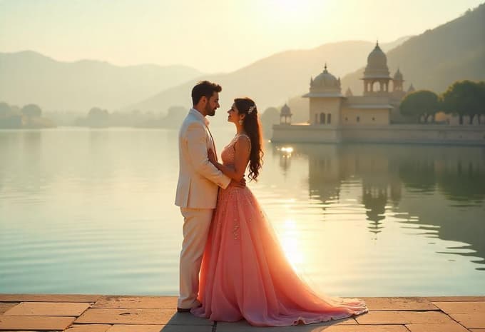 Paint your love story against timeless heritage and calm waters