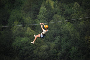 Enjoy ziplining amidst the scenic Himalayan landscapes