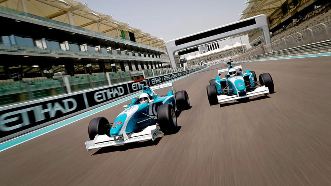 Formula race car driving experience in Abu Dhabi