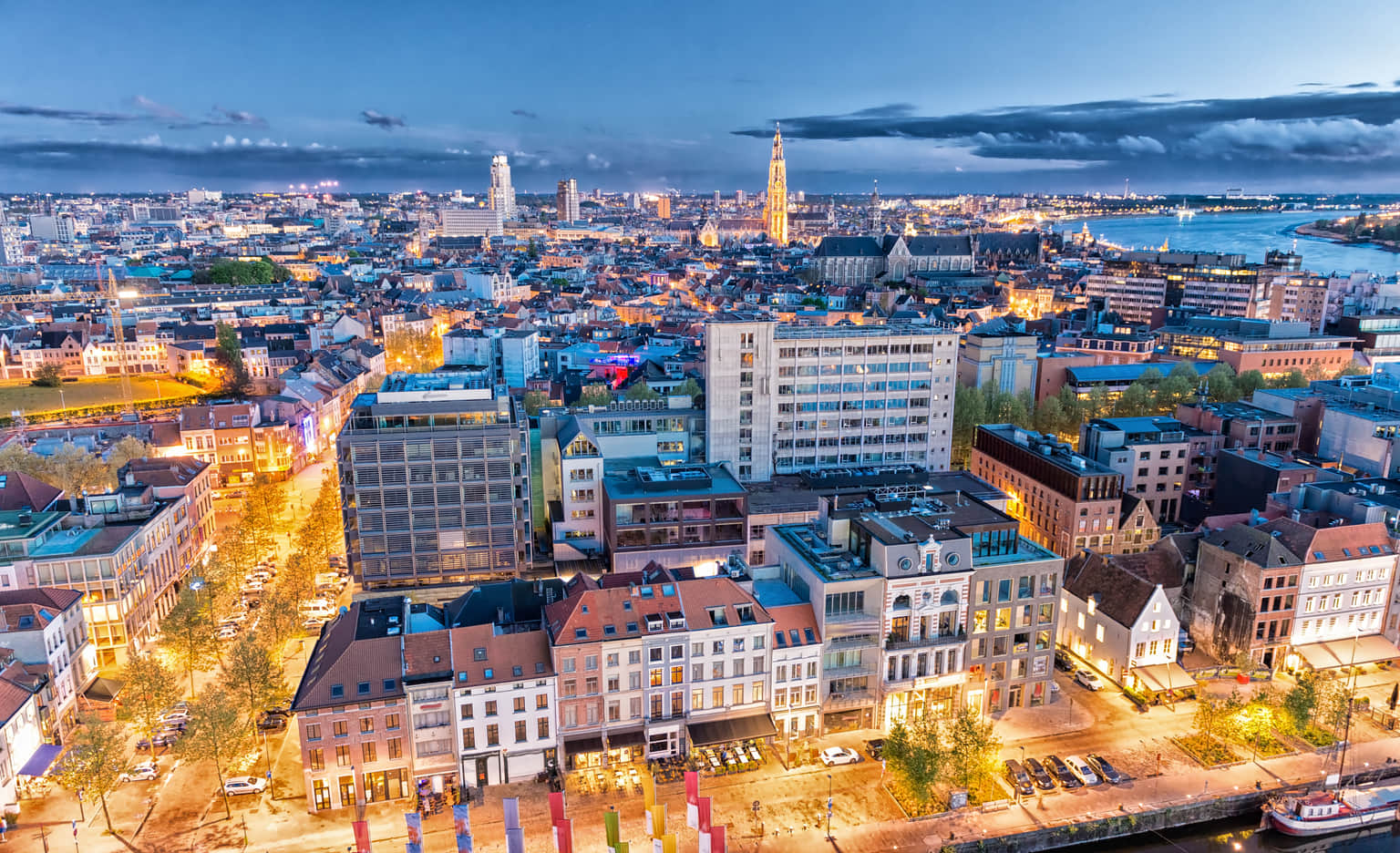 City view of Antwerp, Belgium