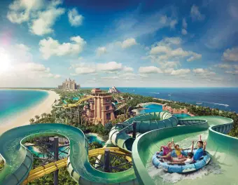 Indulge in fun water activities with your family at Aquaventure Waterpark