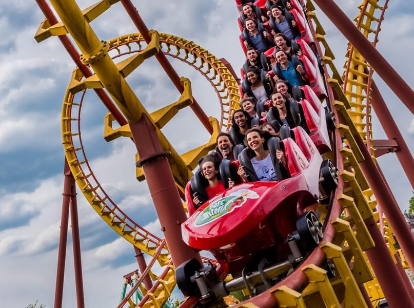 Scream your heart out while riding the exhilarating coasters