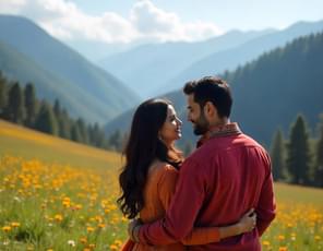 Preserve timeless moments with your partner amidst Gulmarg’s picturesque Drang Valley