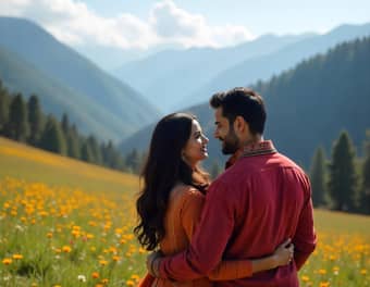 Preserve timeless moments with your partner amidst Gulmarg’s picturesque Drang Valley