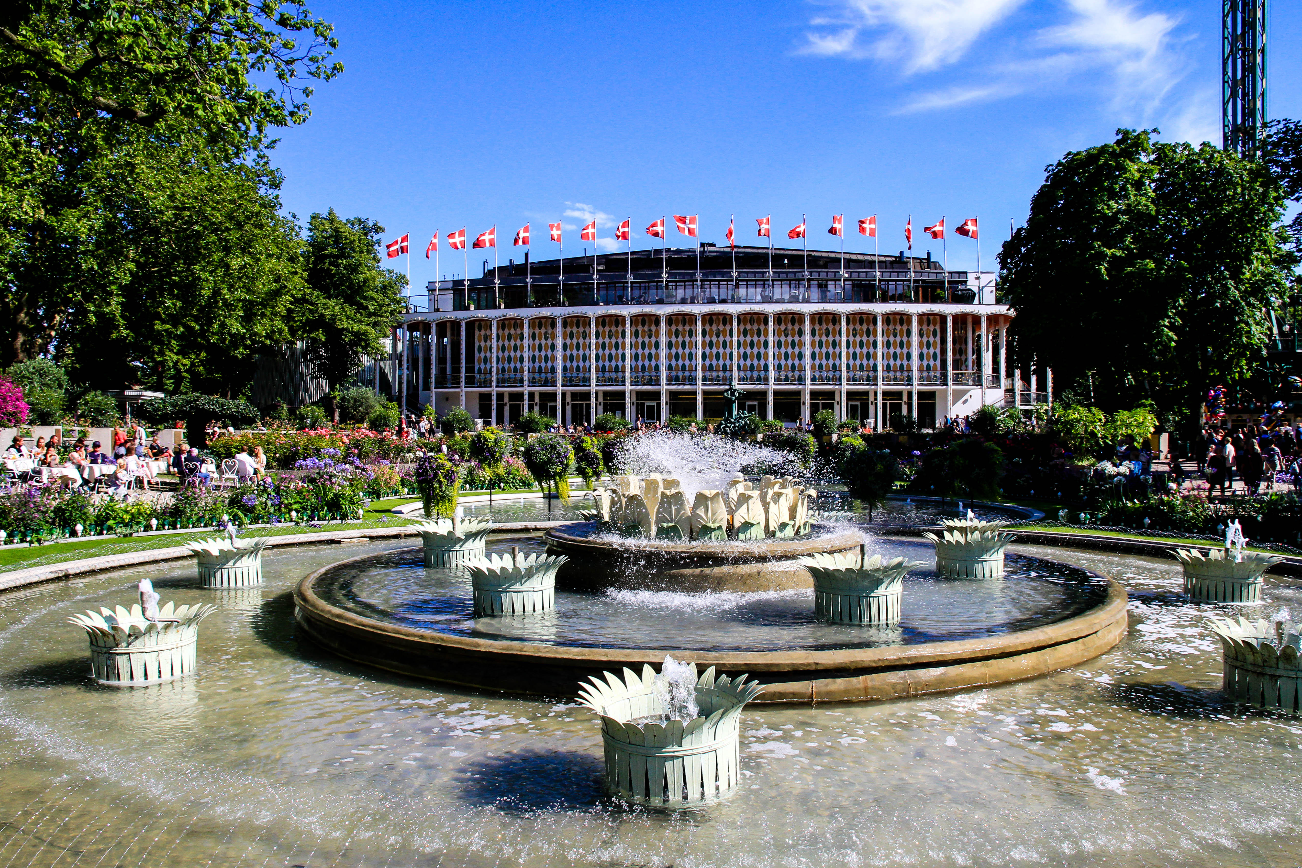 Admire the Tivoli Fountain and Garden