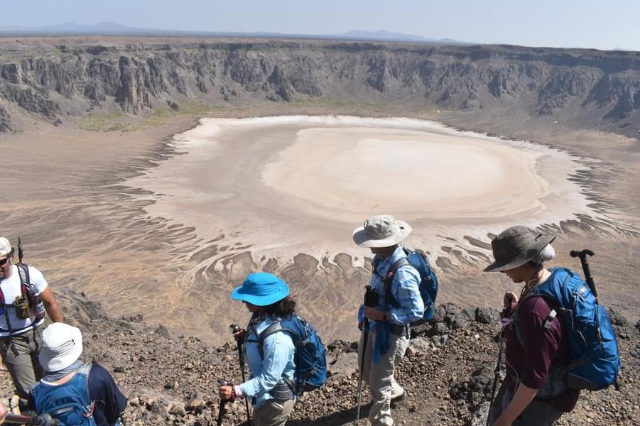 Hiking across Al Wahbah Crater, Taif Image