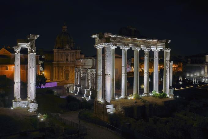 Roman Forum at Night