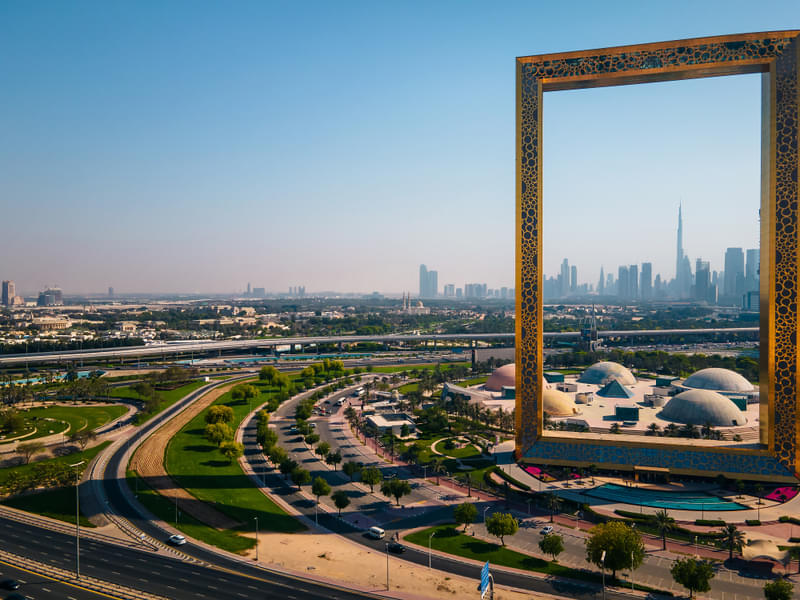 View the world's tallest building from the Dubai Frame