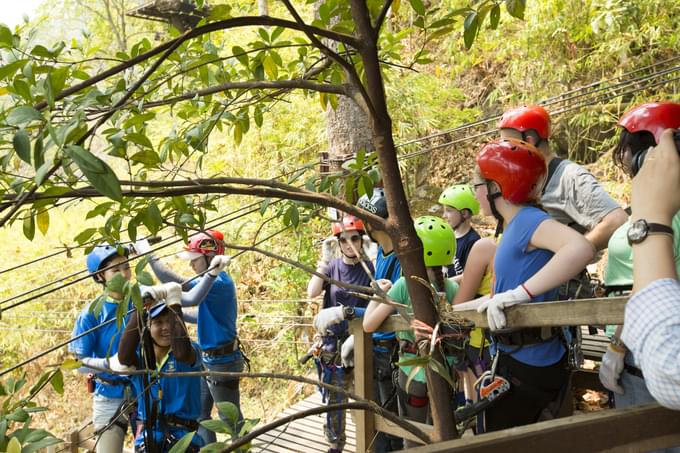 Ziplining in Chiang Mai